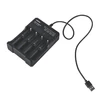 Kép 1/3 - DÖrr USB elemtöltő lítium-ion akkumulátorokhoz