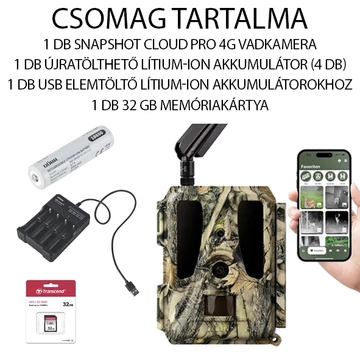 Csomagajánlat - Dörr SnapShot Cloud PRO 4G  kamera Li-ion kompatibilis szett