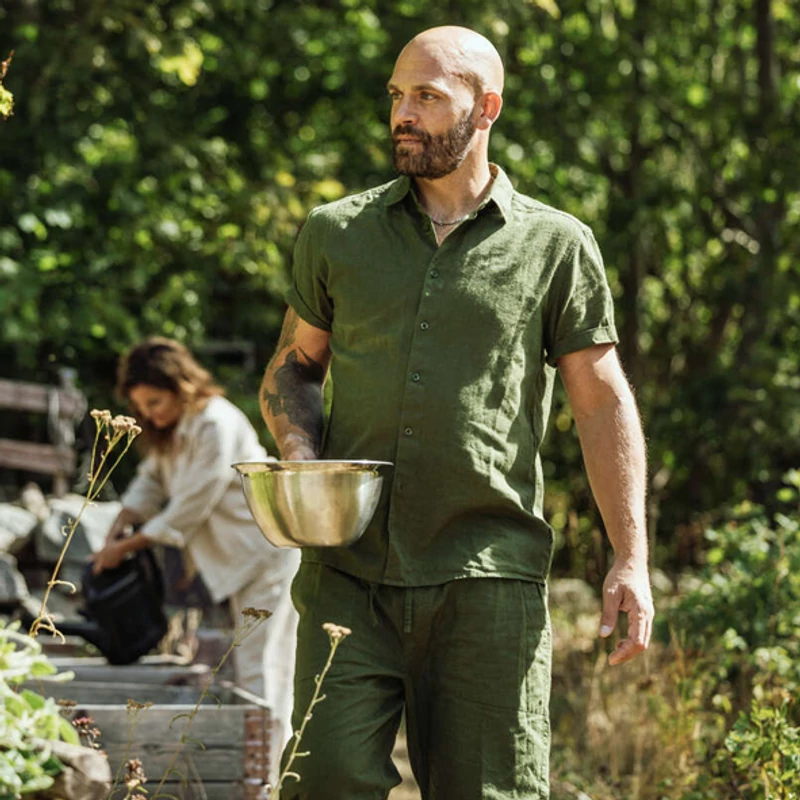 PINEWOOD® Värnamo InsectSafe® Hemp Mix férfi ing